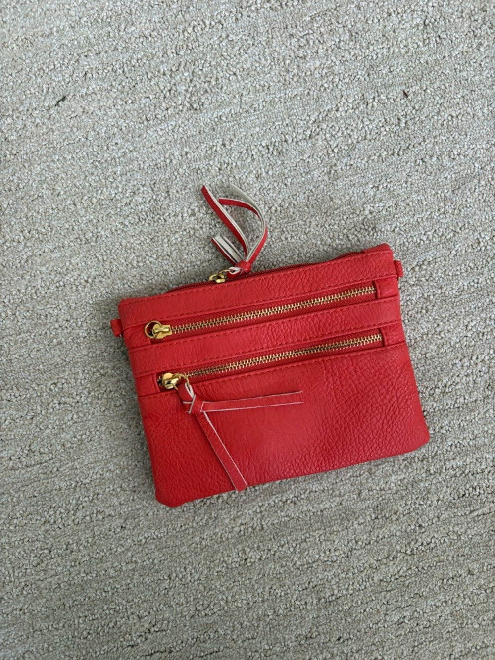 Coral Leather Wristlet Wallet - Women Bags